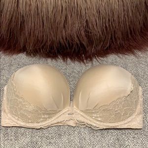 Nude strapless VS bra